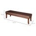Banco 2 Lugares Lucia Marrom e Amêndoa 140 cm