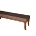 Banco 2 Lugares Lucia Marrom e Amêndoa 160 cm