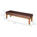 Banco 2 Lugares Lucia Marrom e Castanho 140 cm