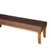 Banco 2 Lugares Lucia Marrom e Castanho 140 cm