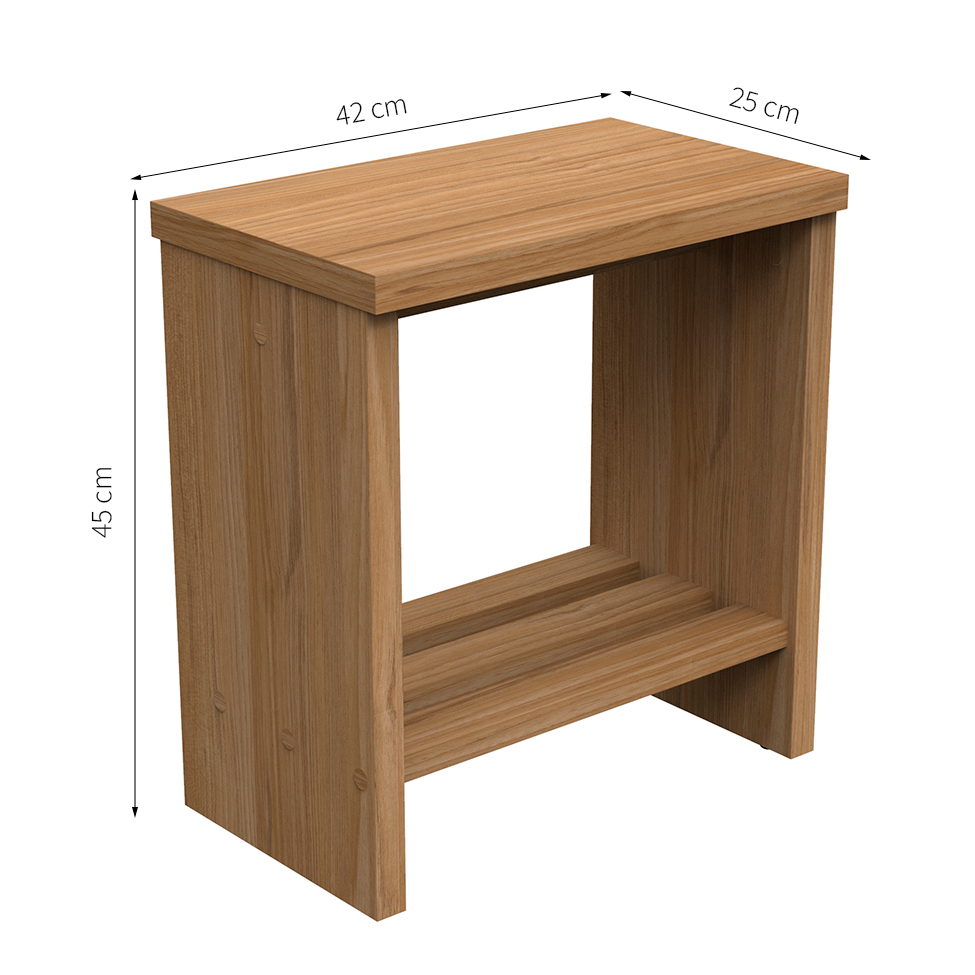 Banco com Sapateira Bamberg Amêndoa