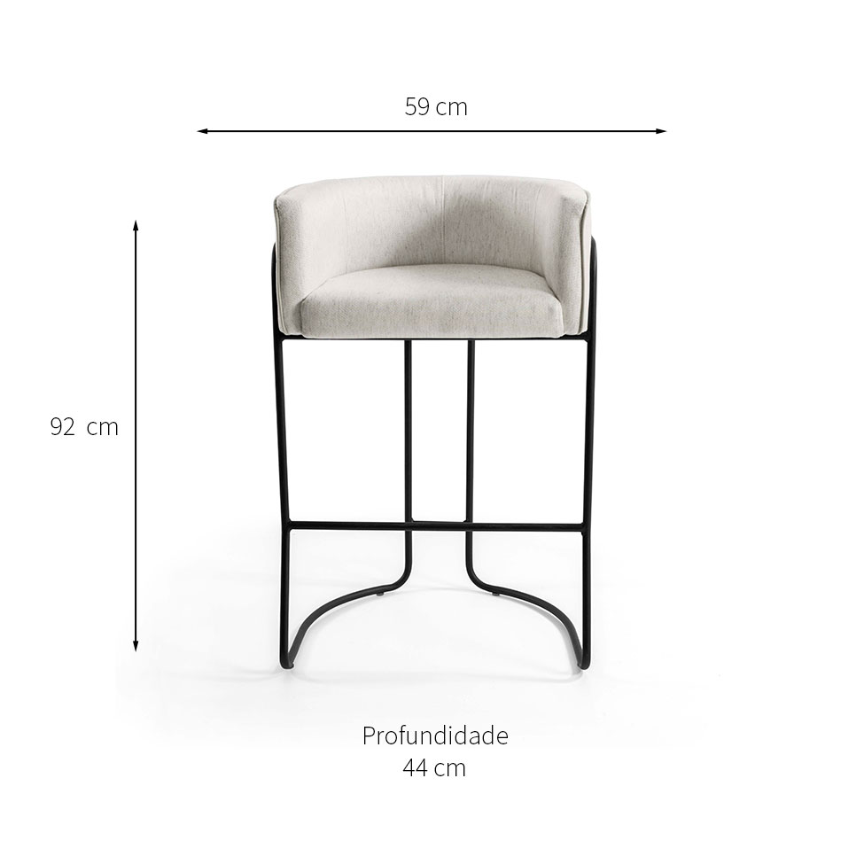 Banqueta Betina Cru