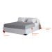 Base para Cama Box Casal Joe (36x138x188) Branca