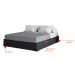 Base para Cama Box Casal Joe Suede (36x138x188) Grafite
