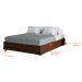 Base para Cama Box Casal Joe Suede (36x138x188) Marrom