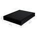 Base para Cama Box Casal Joe Suede (36x138x188) Preta