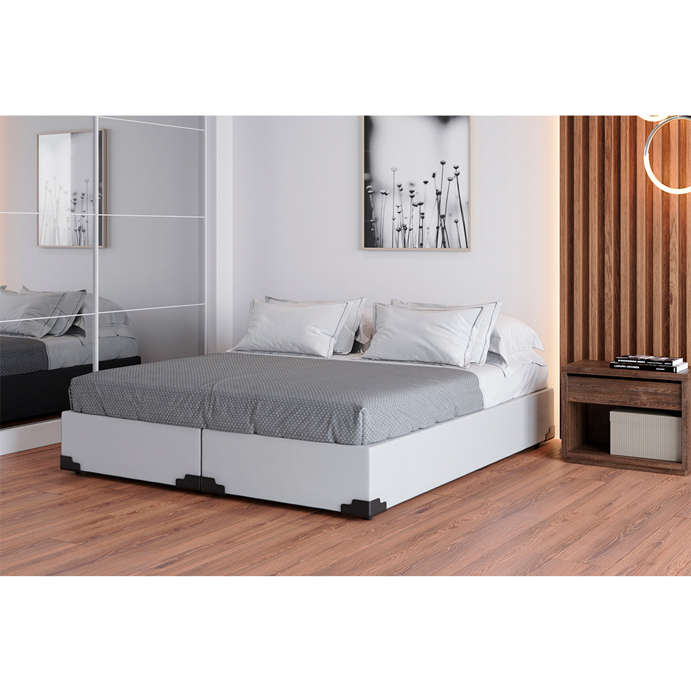 Base para Cama Box Queen Joe (36x158x198) Branca