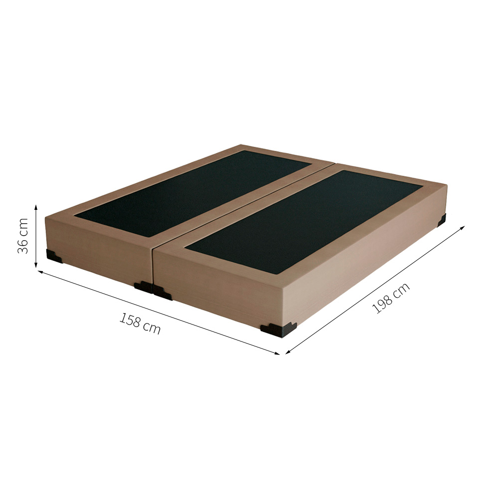 Base para Cama Box Queen Joe Suede (36x158x198) Bege