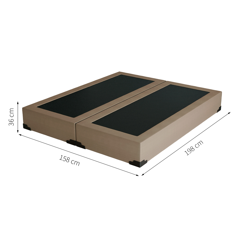 Base para Cama Box Queen Joe Suede (36x158x198) Bege