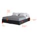Base para Cama Box Queen Joe Suede (36x158x198) Grafite