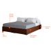 Base para Cama Box Queen Joe Suede (36x158x198) Marrom