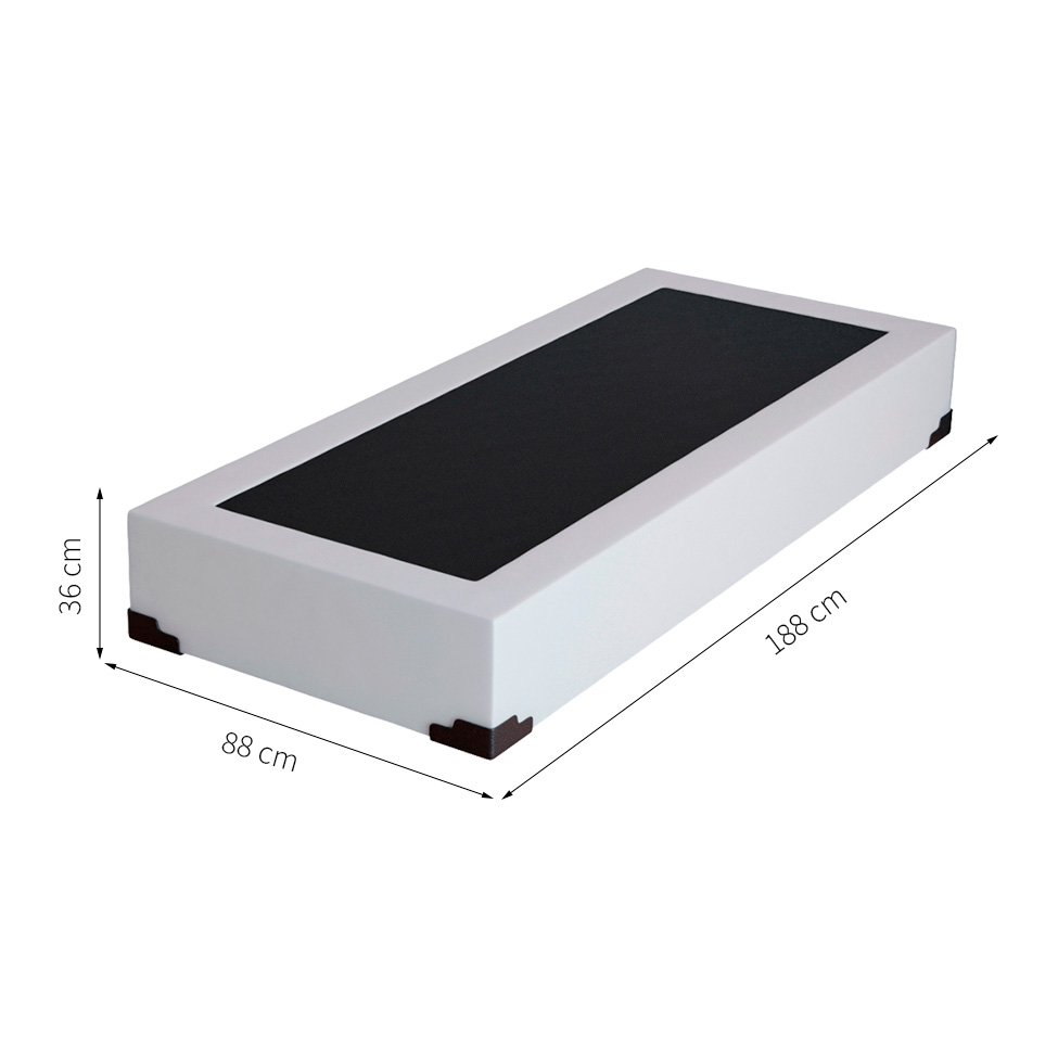 Base para Cama Box Solteiro Joe (36x88x188) Branca