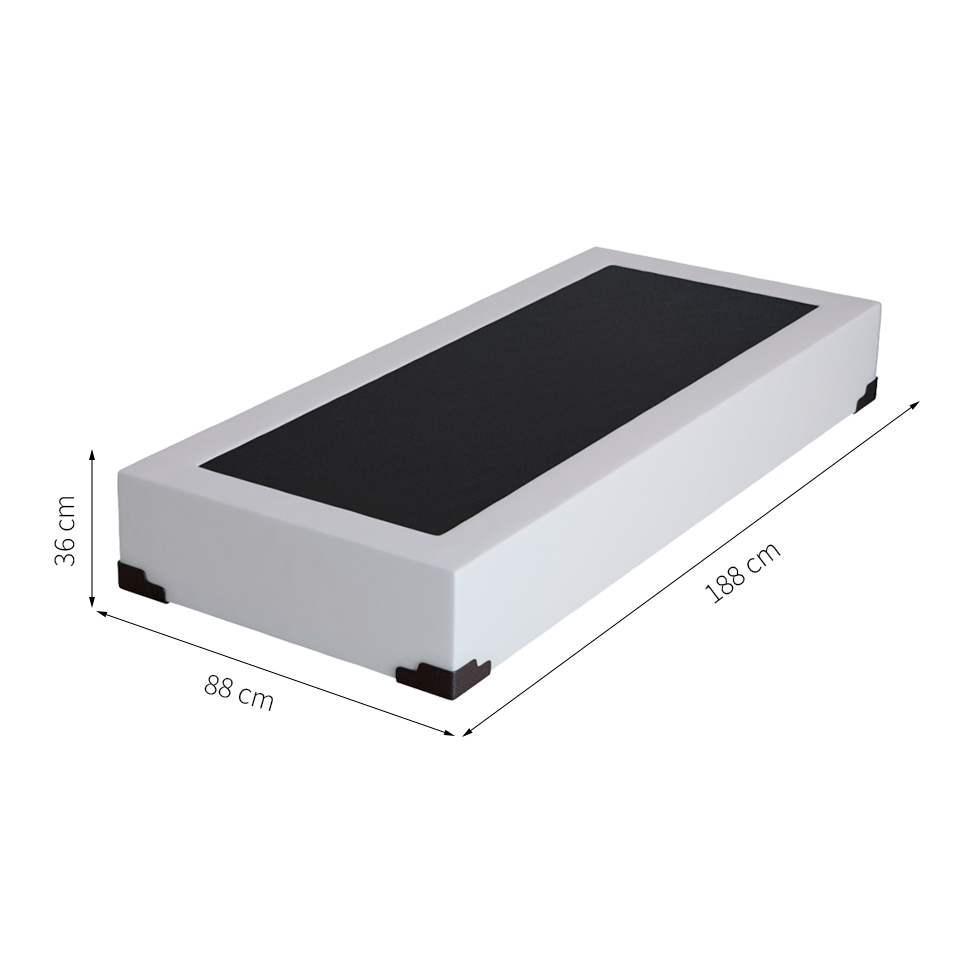 Base para Cama Box Solteiro Joe (36x88x188) Branca