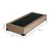 Base para Cama Box Solteiro Joe Suede (36x88x188) Bege