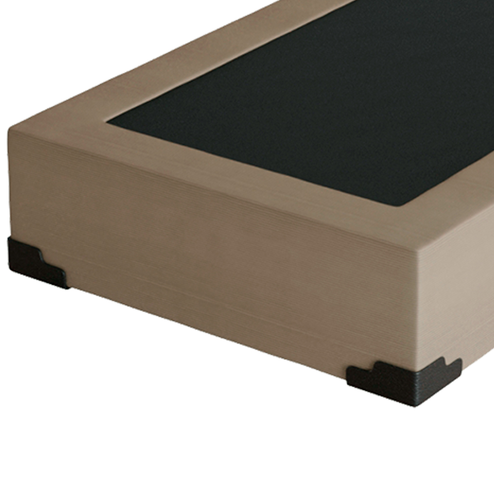 Base para Cama Box Solteiro Joe Suede (36x88x188) Bege