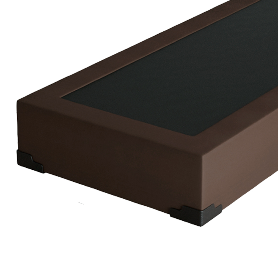 Base para Cama Box Solteiro Joe Suede (36x88x188) Marrom