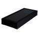 Base para Cama Box Solteiro Joe Suede (36x88x188) Preta