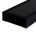 Base para Cama Box Solteiro Joe Suede (36x88x188) Preta