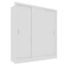  Guarda-Roupa Casal Luiza 3 Portas 2 Gavetas Branco