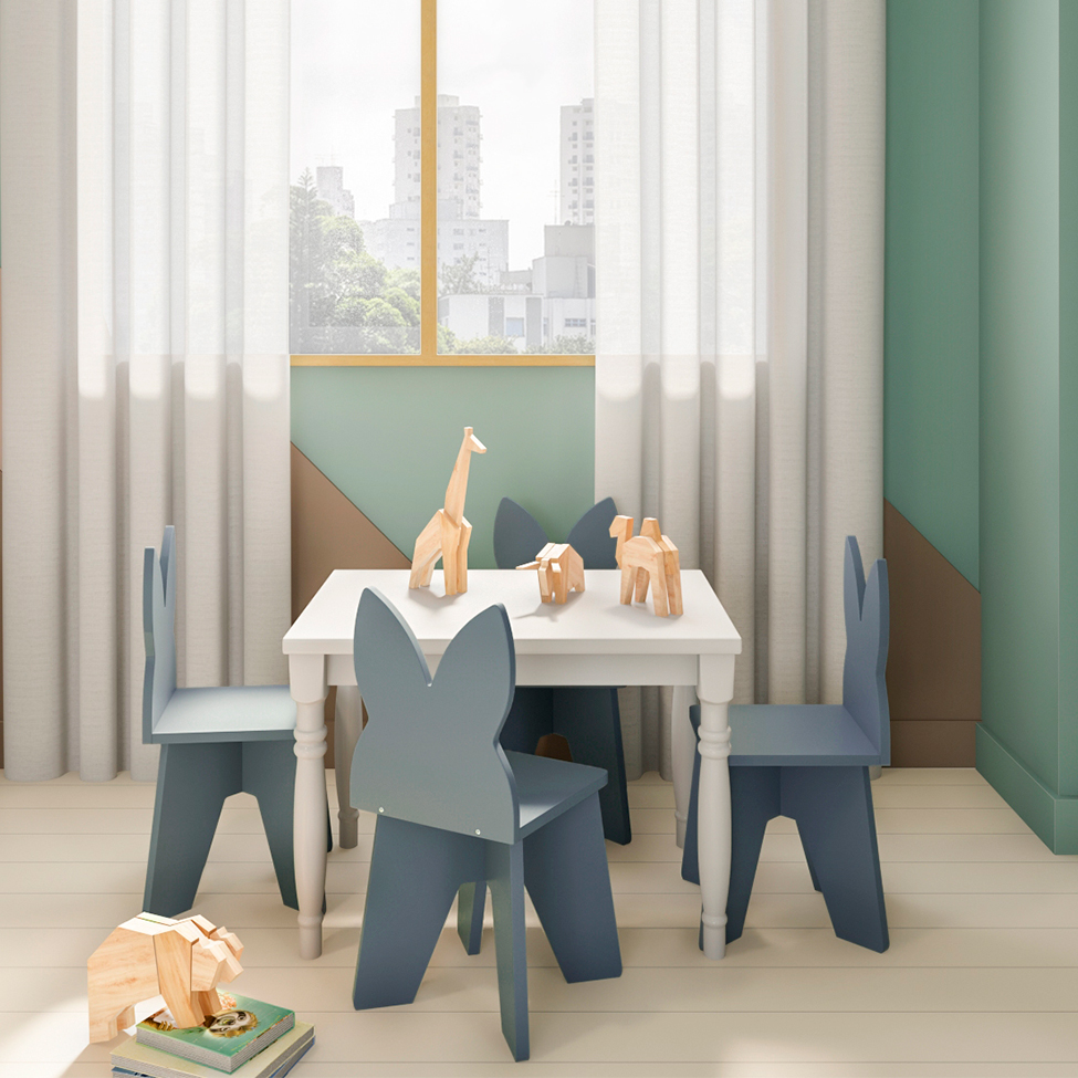 Cadeira Infantil Lilo Cinza