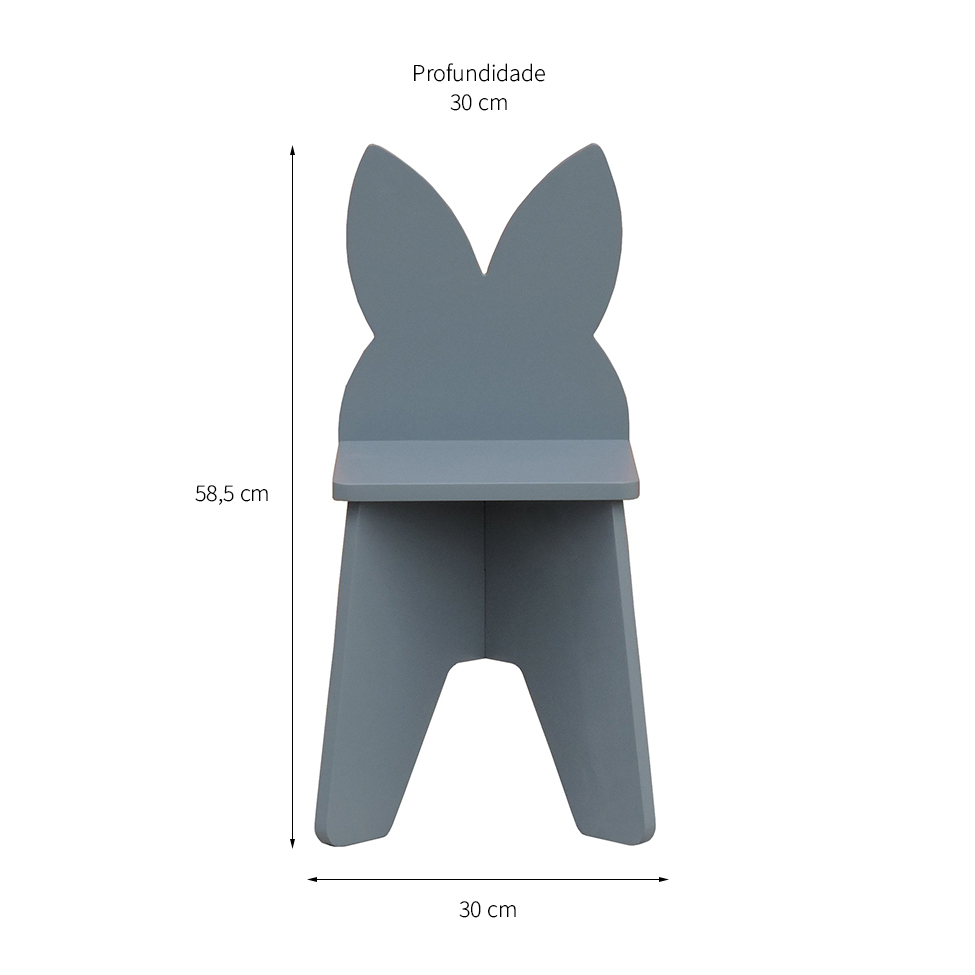 Cadeira Infantil Lilo Cinza