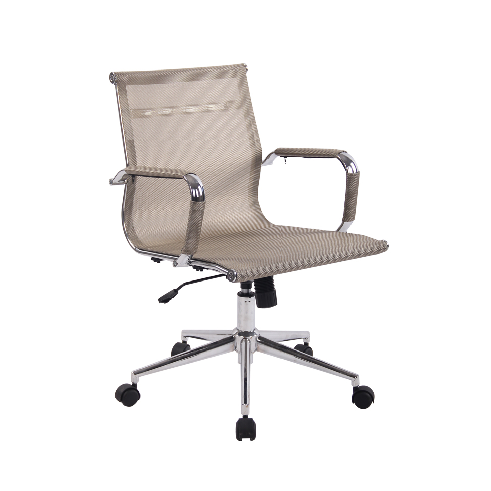 Cadeira de Escritório Diretor Giratória Eames Star Dourada