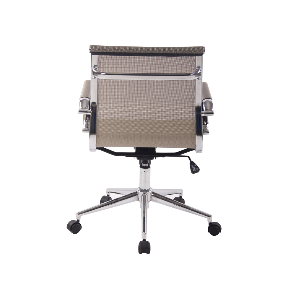 Cadeira de Escritório Diretor Giratória Eames Star Dourada