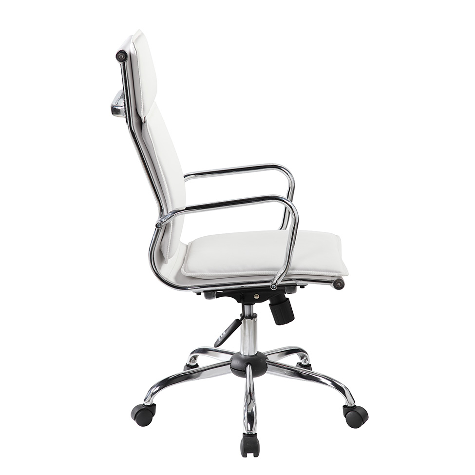 Cadeira de Escritório Presidente Giratória Eames Comfort Branca