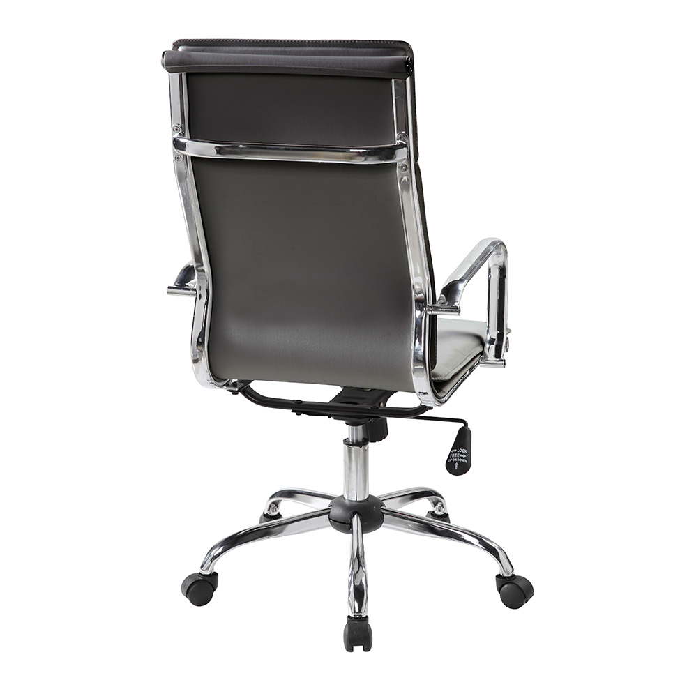 Cadeira de Escritório Presidente Giratória Eames Comfort Preta