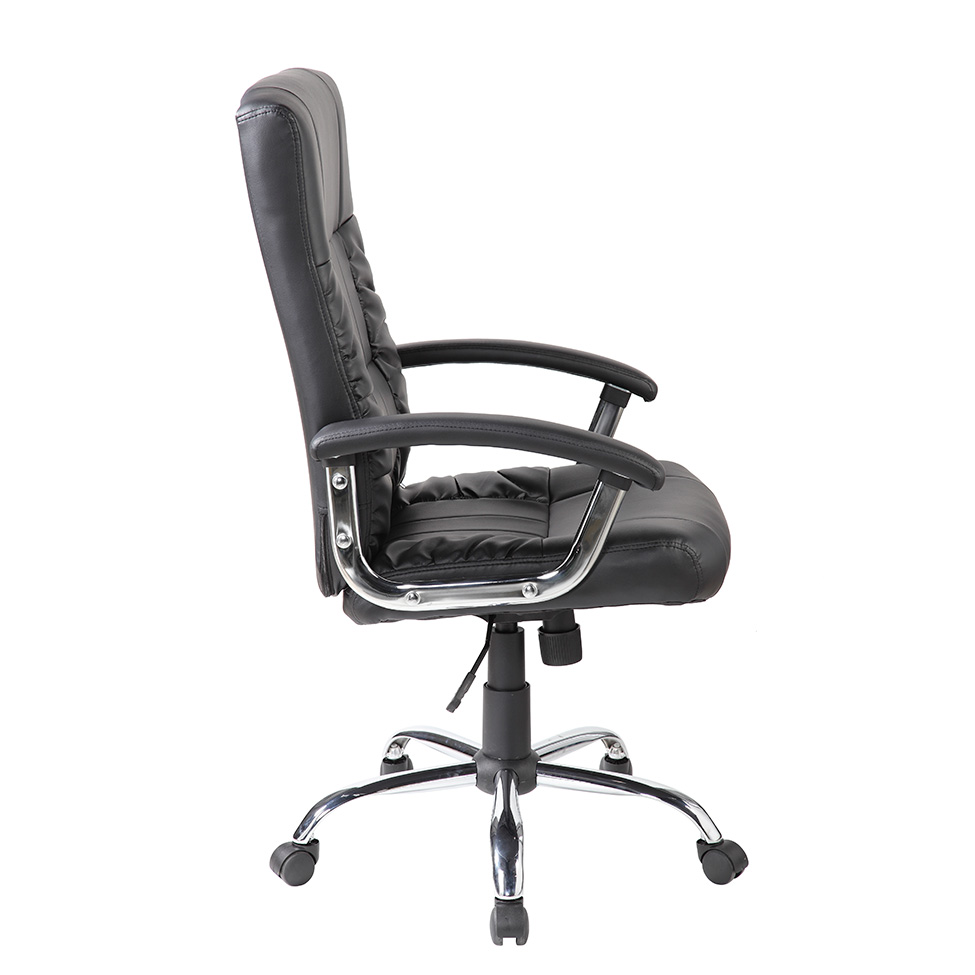 Cadeira de Escritório Presidente Giratória com Relax Office Plus Preta