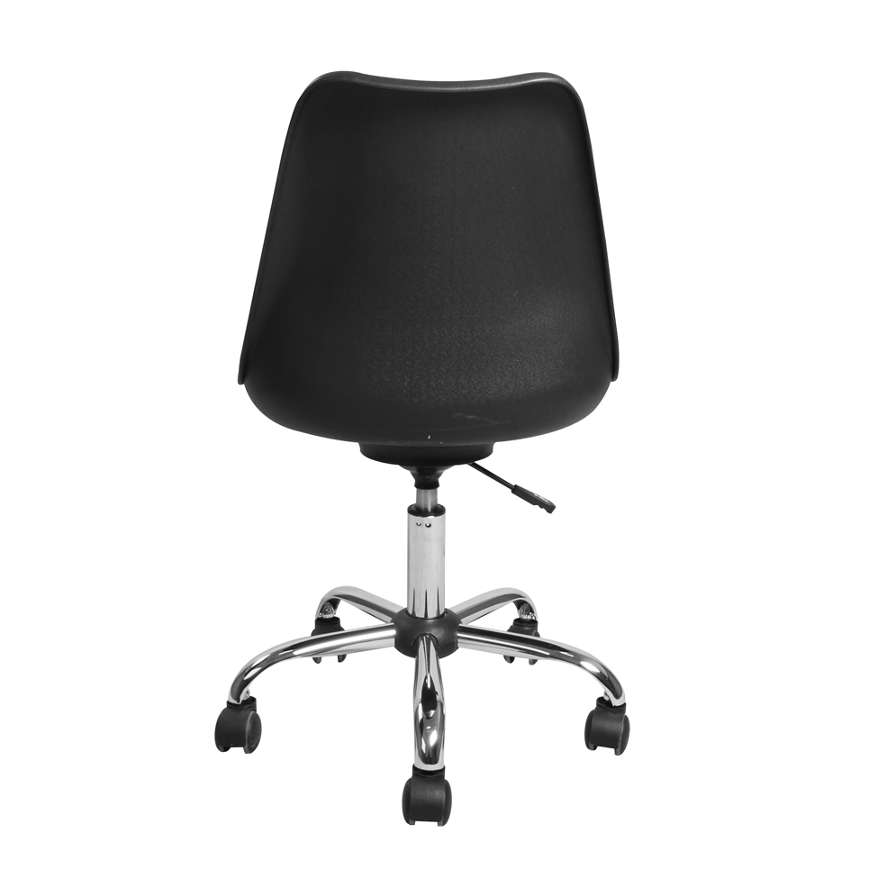 Cadeira de Escritório Secretária Giratória Eames Preta