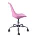 Cadeira de Escritório Secretária Giratória Eames Rosa