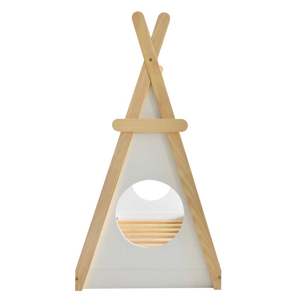 Cama Infantil Montessoriano Branca e Natural