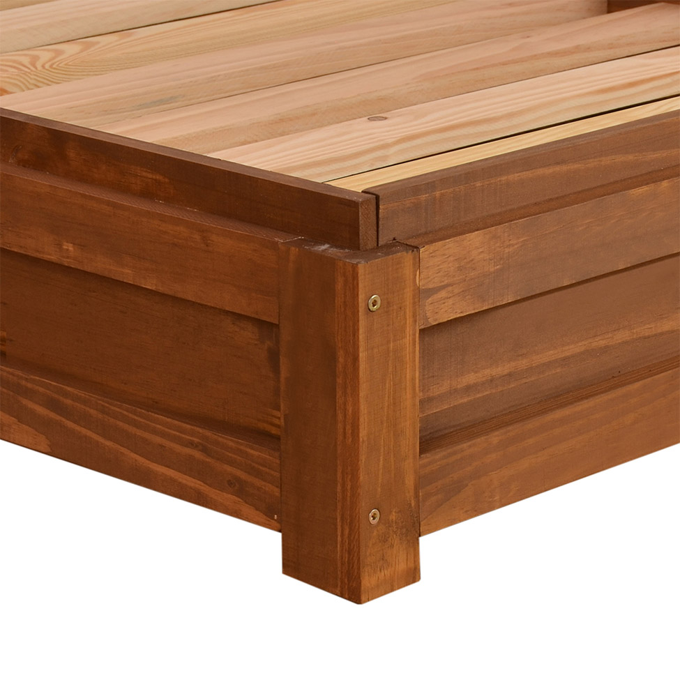 Cama Solteiro Monte Madeira Maciça Amêndoa Rustico