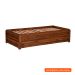 Cama Solteiro Monte Madeira Maciça Amêndoa Rustico