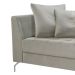 Chaise Longue News Veludo Cinza