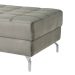 Chaise Longue News Veludo Cinza