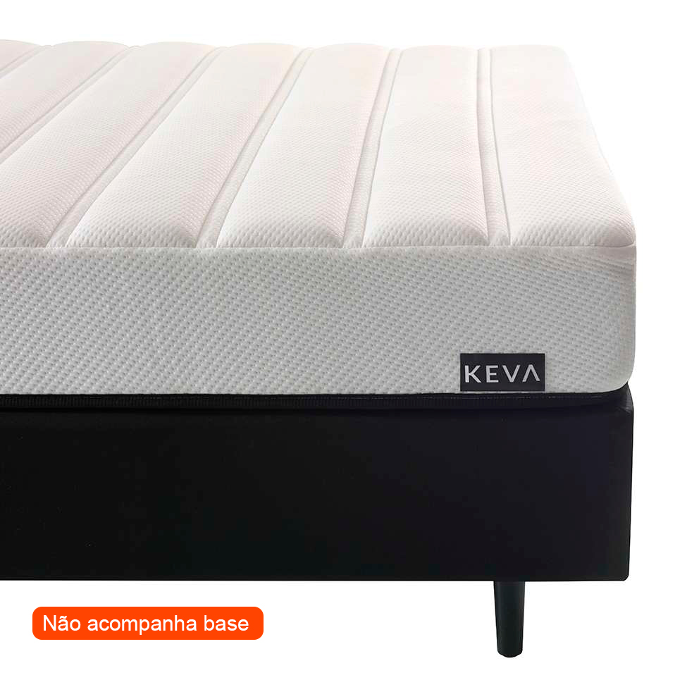 Colchão Solteirão Keva Molas Ensacadas Wide (24x96x203) Branco