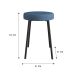Conjunto com 2 Bancos Bock Linho Azul e Preto