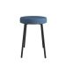 Conjunto com 2 Bancos Bock Linho Azul e Preto