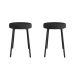 Conjunto com 2 Bancos Bock Linho Grafite e Preto
