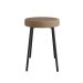 Conjunto com 2 Bancos Bock Linho Marrom e Preto