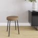 Conjunto com 2 Bancos Bock Linho Marrom e Preto