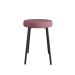 Conjunto com 2 Bancos Bock Linho Rosa e Preto