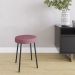 Conjunto com 2 Bancos Bock Linho Rosa e Preto