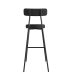 Conjunto com 2 Banquetas Bock Linho Grafite e Preto