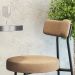 Conjunto com 2 Banquetas Bock Linho Marrom e Preto