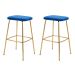 Conjunto com 2 Banquetas Connie Azul Escuro