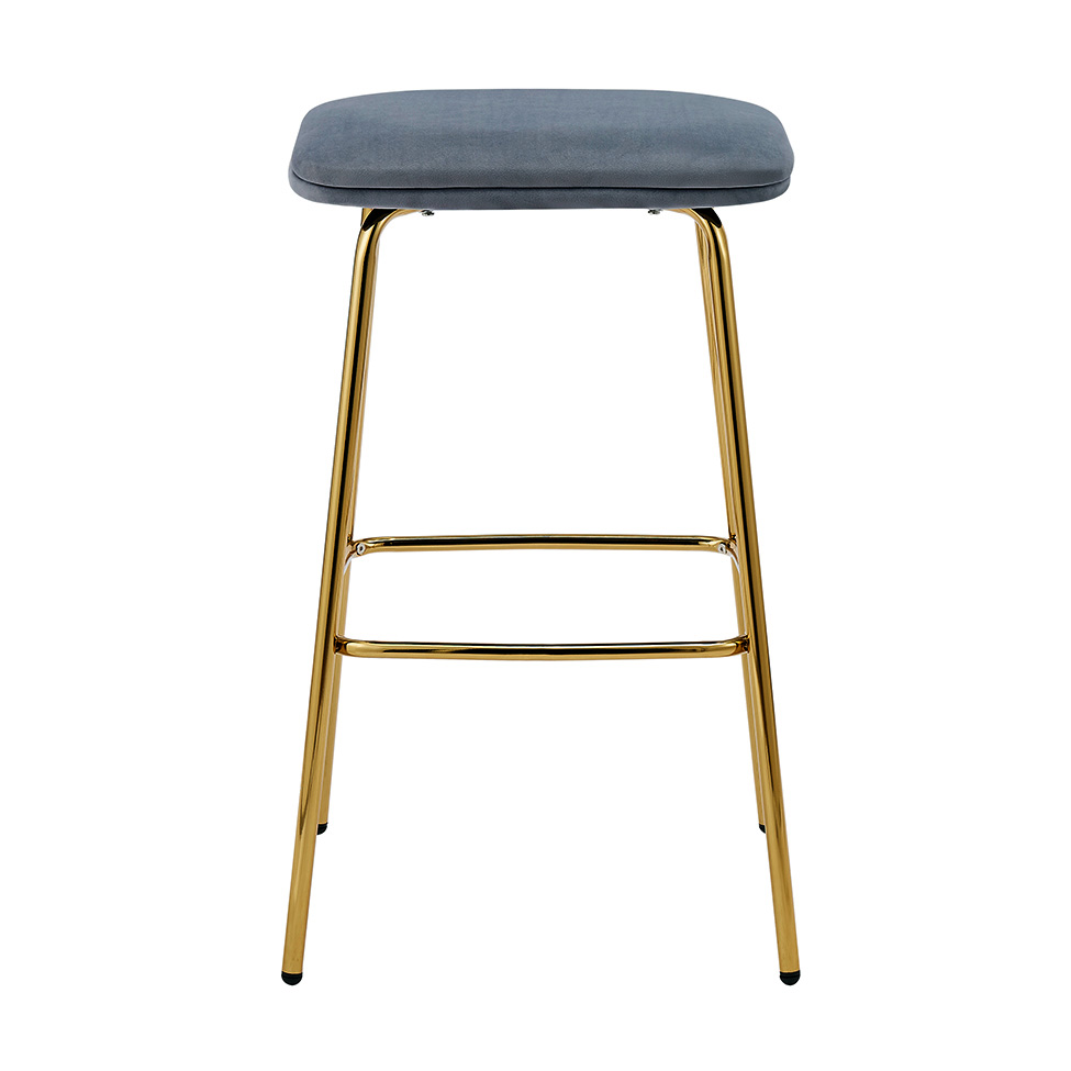 Conjunto com 2 Banquetas Connie Cinza Escuro