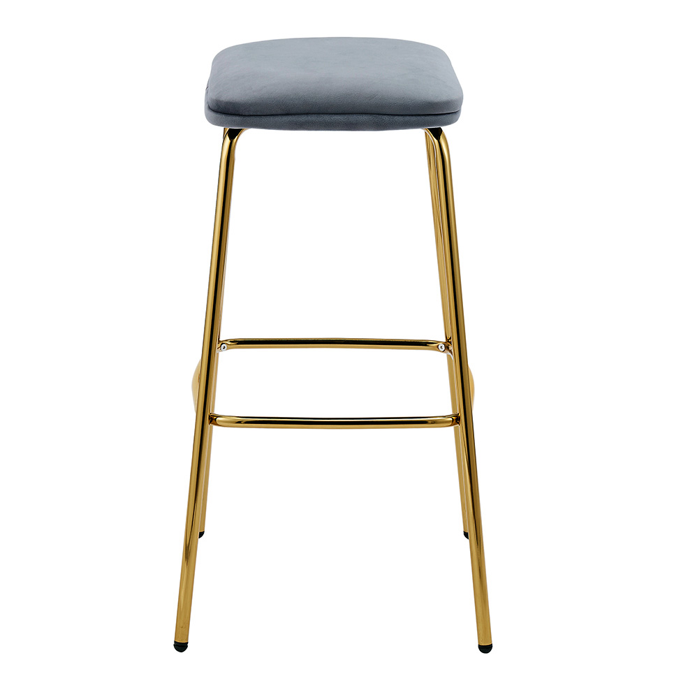 Conjunto com 2 Banquetas Connie Cinza Escuro